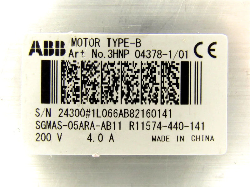 ABB Servo Motor 3HNP04378-1/01 SGMAS-05ARA-AB11