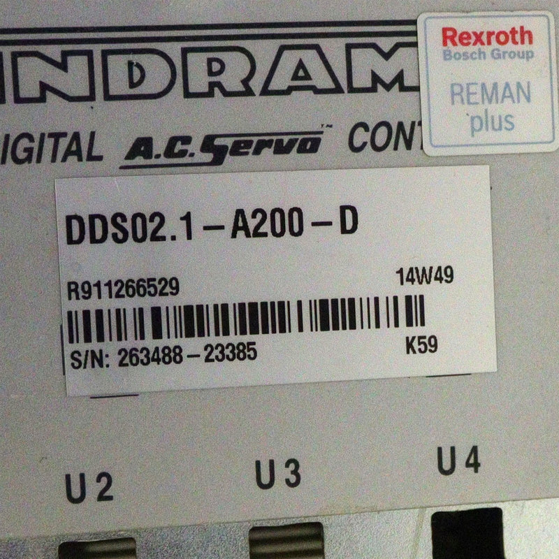 Indramat AC Servo Controller DDS02.1-A200-D