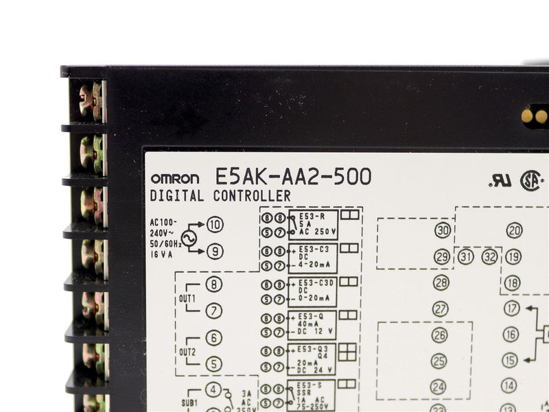 Omron Digital Controller Multi-Range 100 to 240VAC E5AK-AA2-500 *New No Box*