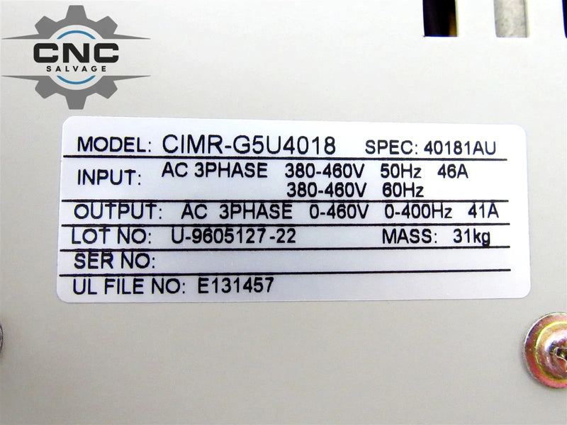 Yaskawa AC Drive CIMR-G5U4018 *Refurbished**Tested*