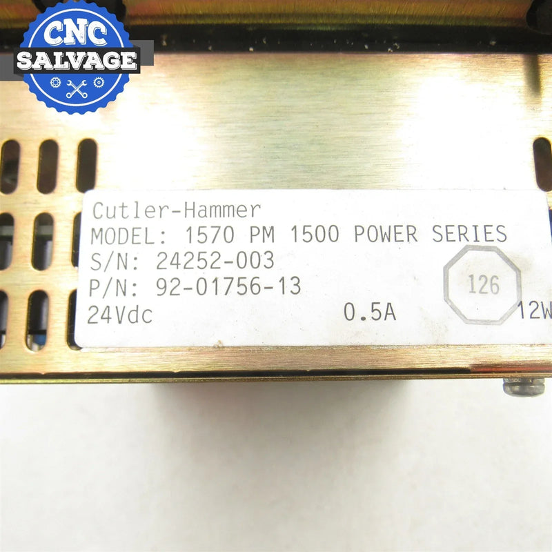 Cutler Hammer PanelMate 1570 PM 1500 Power Series 92-01756-13