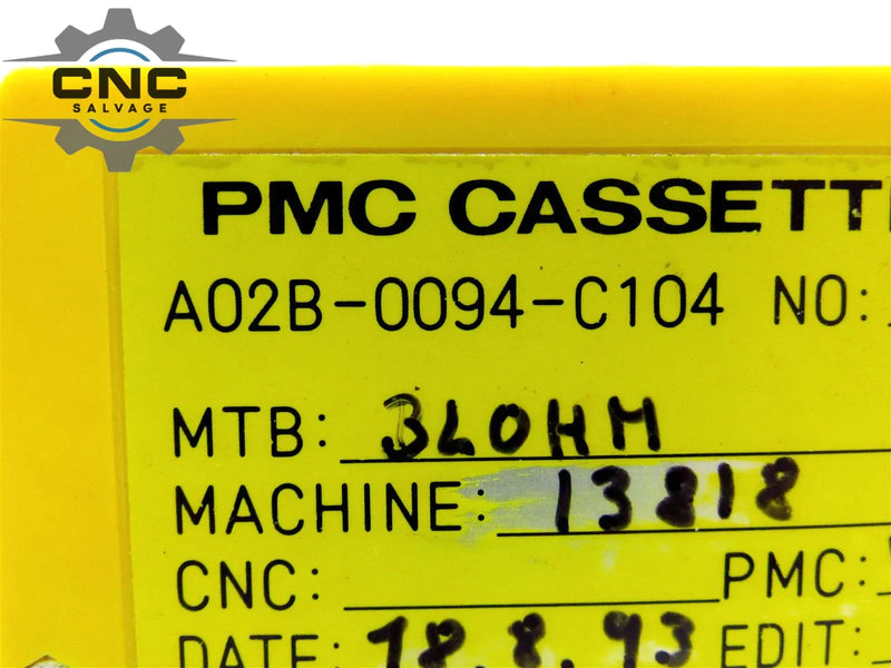 Fanuc PMC Cassette D A02B-0094-C104