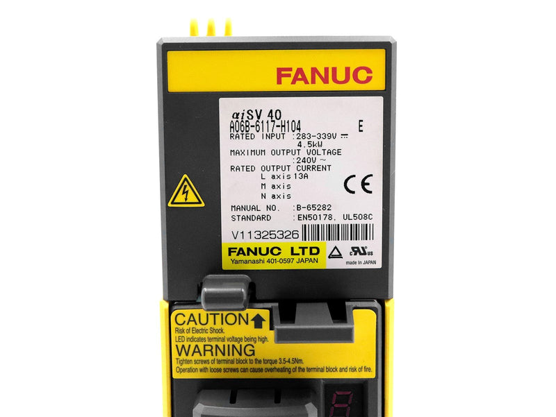 Fanuc Servo Amplifier A06B-6117-H104 *Tested*