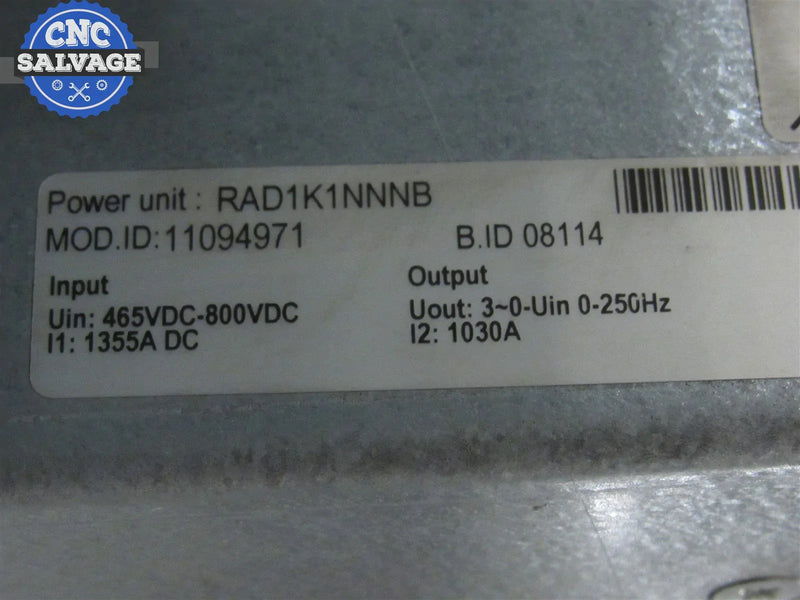 Allen Bradley PowerFlex 700S Servo Drive RAD1K1NNNB *Removed from Working Drive*