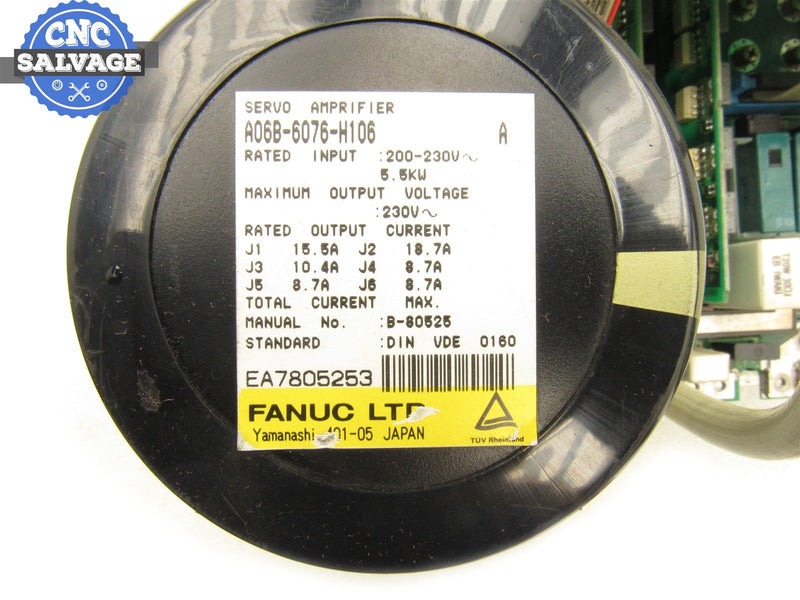 Fanuc Servo Amplifier A06B-6076-H106