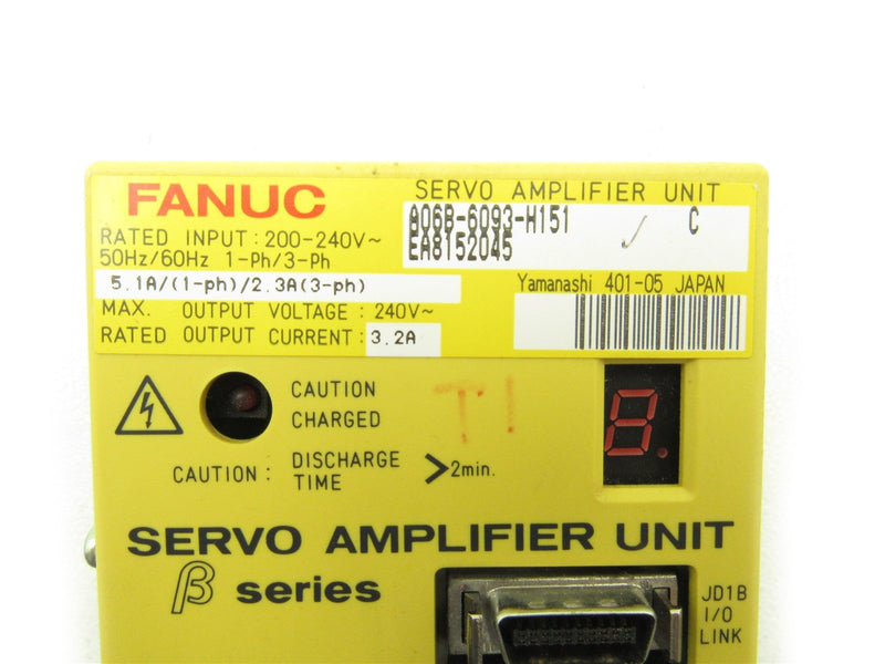 Fanuc Servo Amplifier A06B-6093-H151 *No Battery Cover*