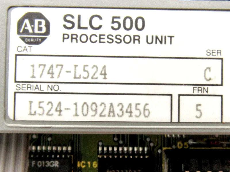 Allen Bradley SLC CPU Module 1747-L524 Ser. C