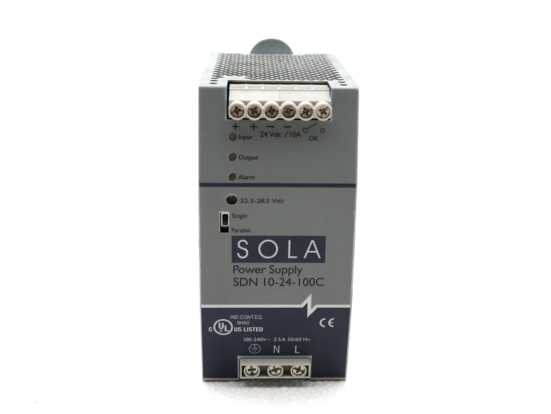 Sola Power Supply 10A 100-240V 50/60Hz SDN 10-24-100C *Tested*