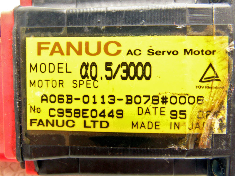 Fanuc AC Servo Motor A06B-0113-B078