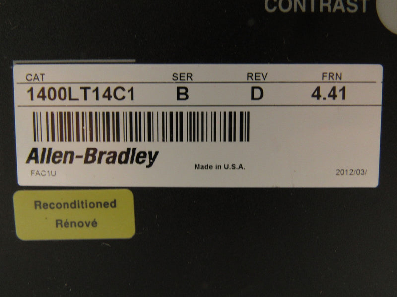 Allen Bradley Panelview Ser. B Rev. D Frn 4.41 1400LT14C1 *LCD CONVERTED*