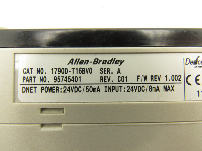 Allen Bradley Compact Block LDX 1790-T0V16X 1790D-T16BV0