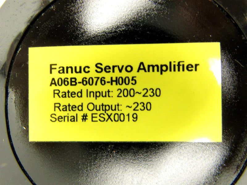 Fanuc Servo Amplifier A06B-6076-H005 *Parts Only*