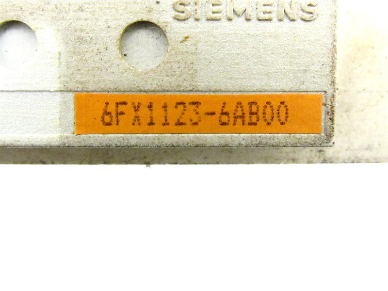 Siemens CPU Module w/6FX1123-6AB00 Memory Module 6ES 5921-3WB13