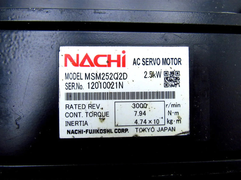 Nachi AC Servo Motor MSM252Q2D