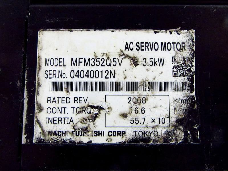 Nachi AC Servo Motor MFM352Q5V