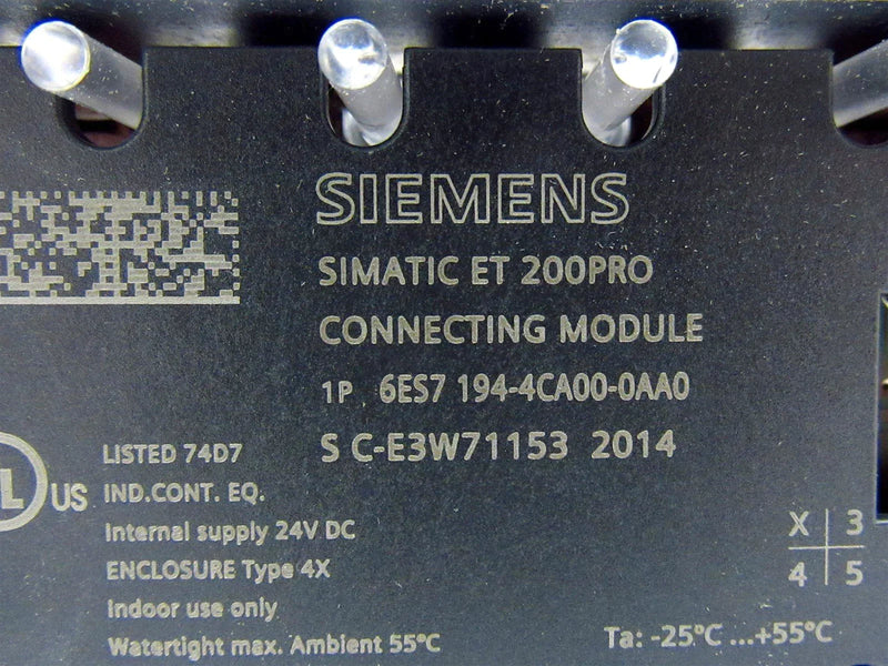 Siemens Simatic ET 200PRO Connecting Module 6ES7194-4CA00-0AA0 *New Open Box*