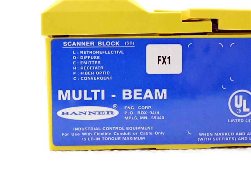 Banner Engineering Multi-beam Infrared Scanner Block SBFX1 *New Open Box*
