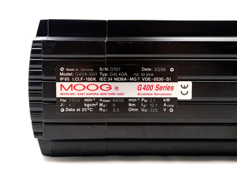 MOOG G400 Series Brushless Servo Motor G404-001 G4L40A *New No Box*
