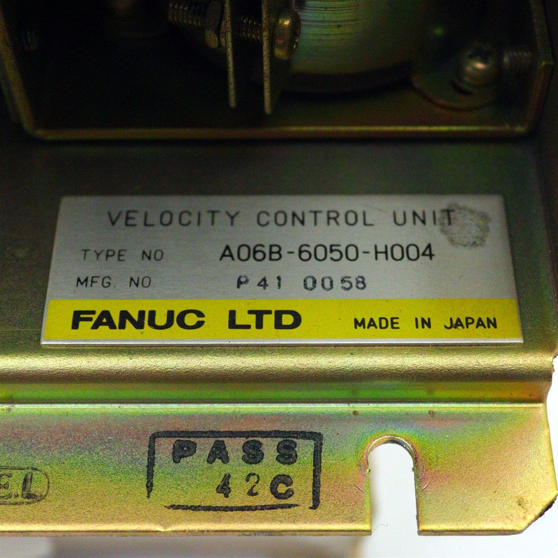Fanuc Velocity Control Unit A20B-1000-0560/13F, A06B-6050-H004