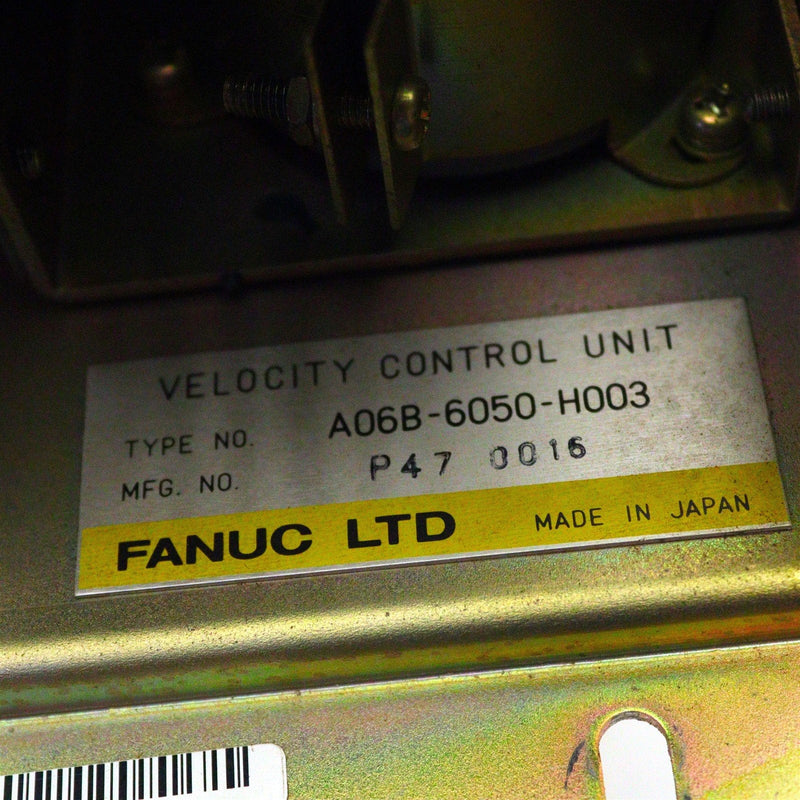 Fanuc Velocity Control Unit A20B-1000-0560, A06B-6050-H003