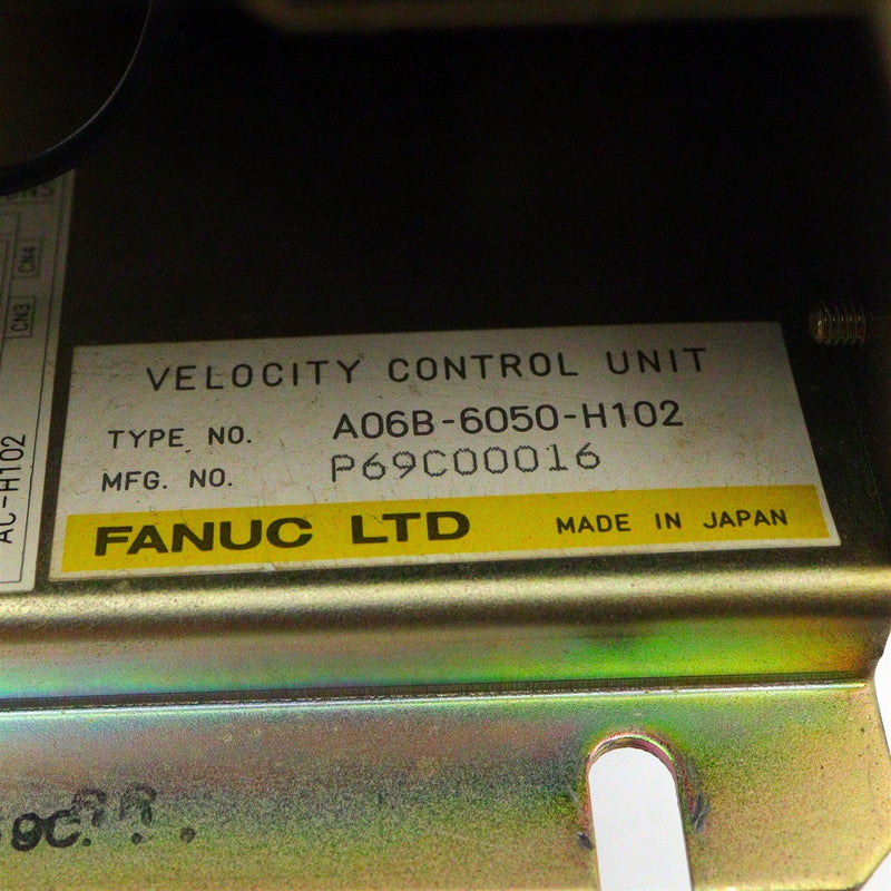 Fanuc Velocity Control Unit A06B-6050-H102