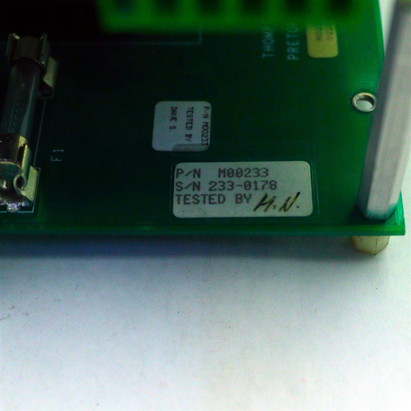 O. THOMPSON CO. ENCODER BOARD REV F & PRETORQ REV 1.1 M00210 & M00233