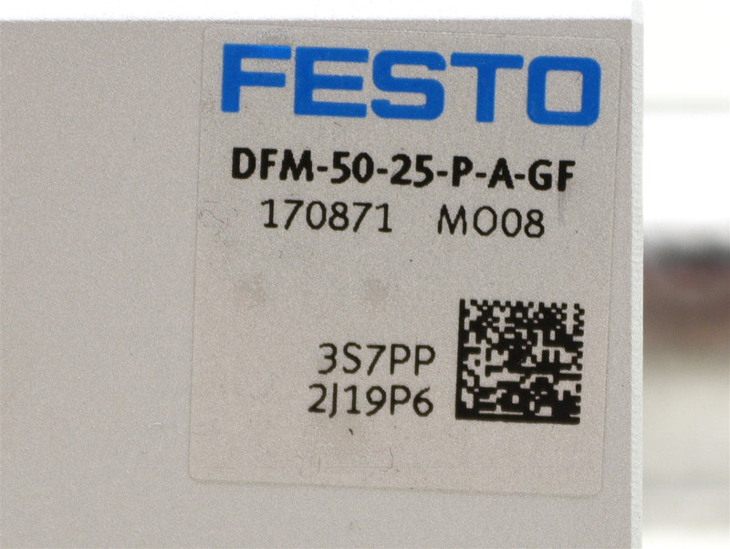 Festo Pneumatic Guided Actuator DFM-50-25-P-A-GF *New Open Box*