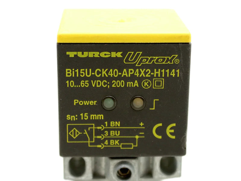 TURCK Inductive Sensor 10...65 VDC SN:15mm Bi15U-CK40-AP4X2-H1141