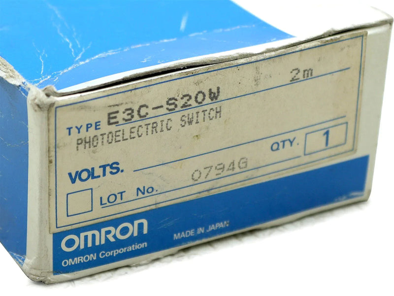 Omron Photoelectric Switch E3C-S20LW E3C-S20DW *New Open Box*