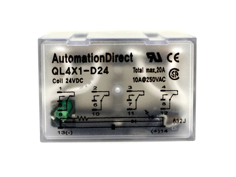 Automation Direct Coil Relay QL4X1-D24 *New Open Box*