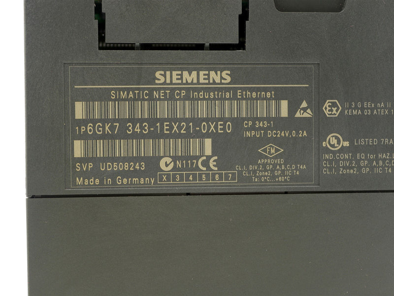 Siemens Simatic S7 Net CP Communication Processor 6GK7343-1EX21-0XE0