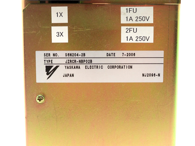 Yaskawa Electric Controller Power Supply JZRCR-NBP02B