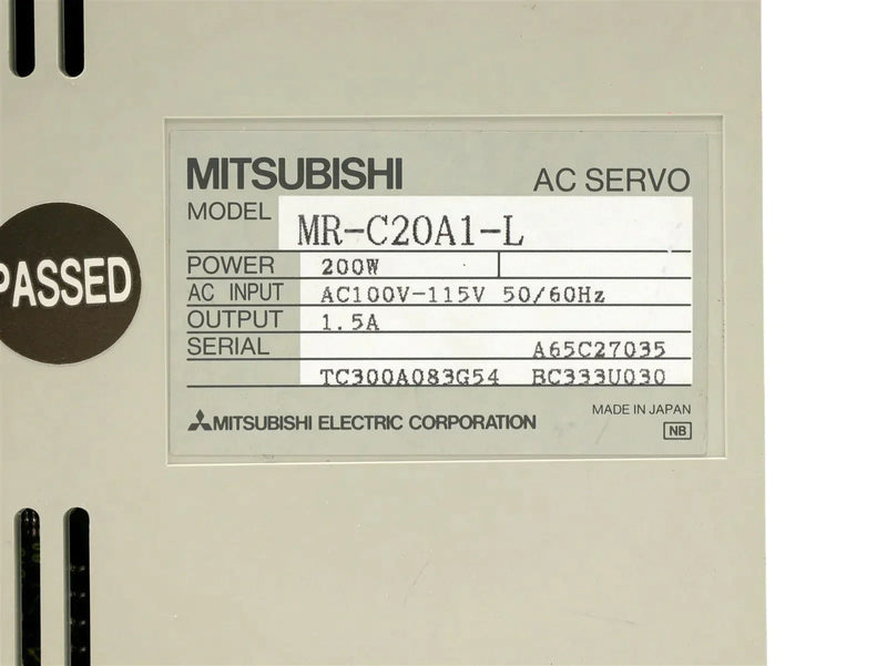 Mitsubishi AC Servo MR-C20A1-L