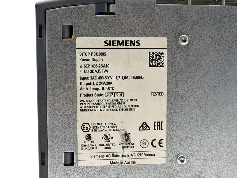 Siemens Sitop Power Supply 6EP1436-2BA10