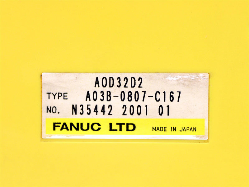 Fanuc 32PT DC Output Module A0D32D2 A03B-0807-C167