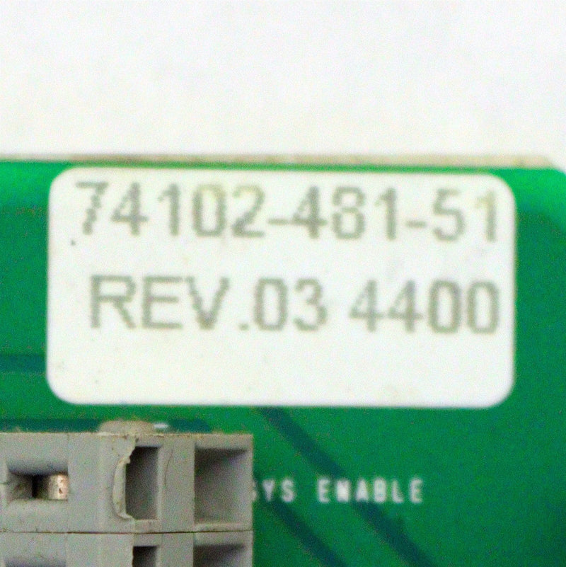 Allen Bradley Drive Control Board 74102-481-51