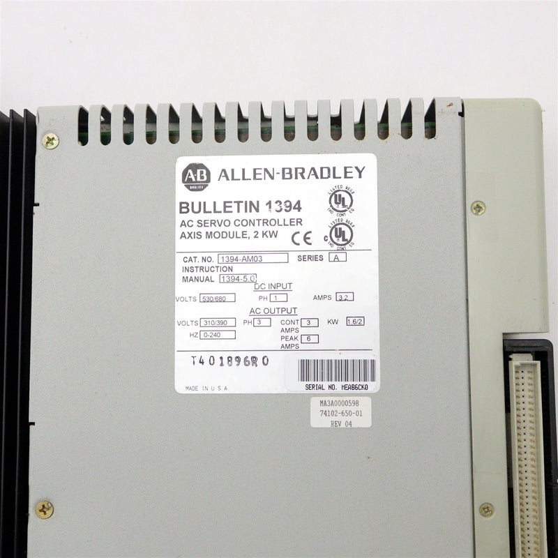 Allen Bradley Axis Module 1394-AM03 Ser. A