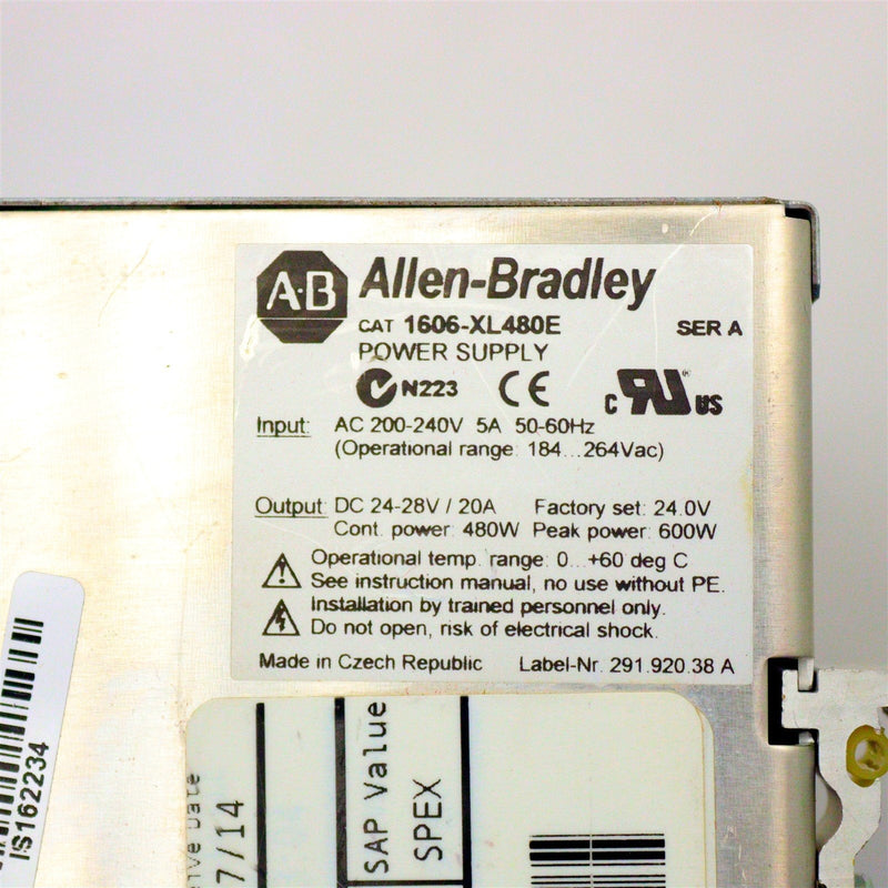 ALLEN-BRADLEY POWER SUPPLY 1606-XL480E/A *REFURBISHED AND LOAD TESTED*