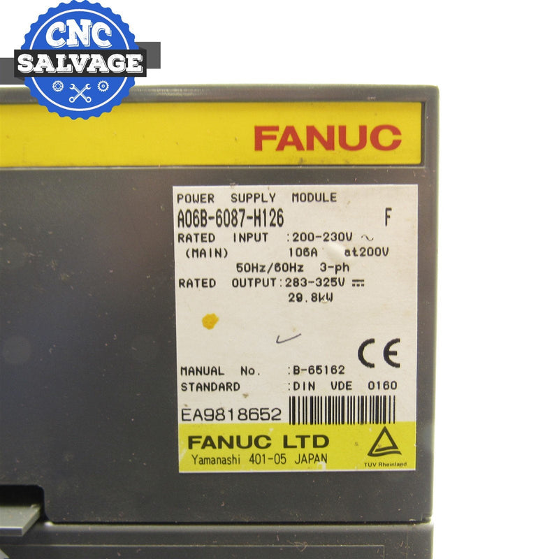 Fanuc Power Supply Module A06B-6087-H126