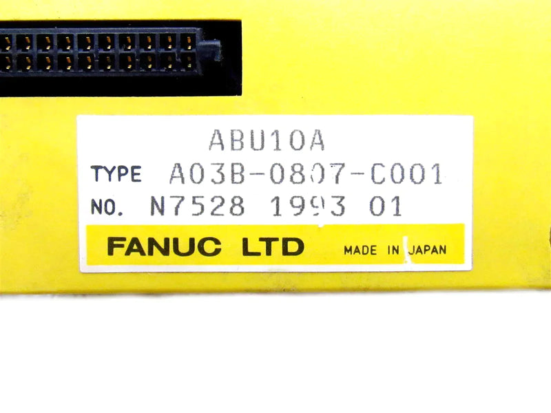Fanuc 10 Slot I/O Rack A03B-0807-C001