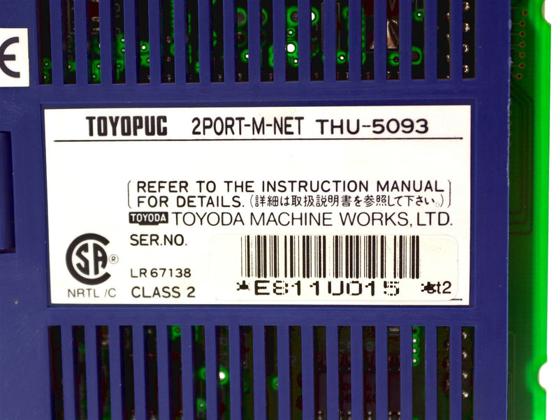 Toyoda Toyopuc 2PORT-M-NET PLC Module THU-5093