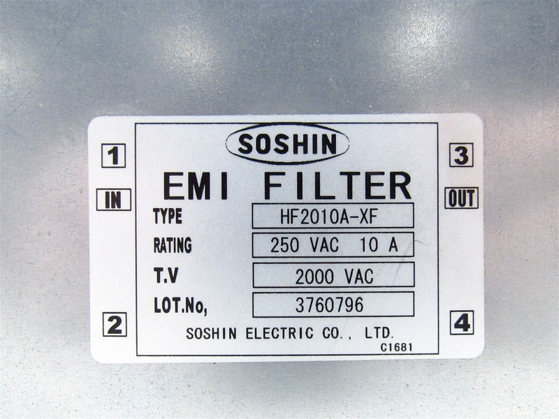 Soshin EMI Filter HF2010A-XF *New No Box*