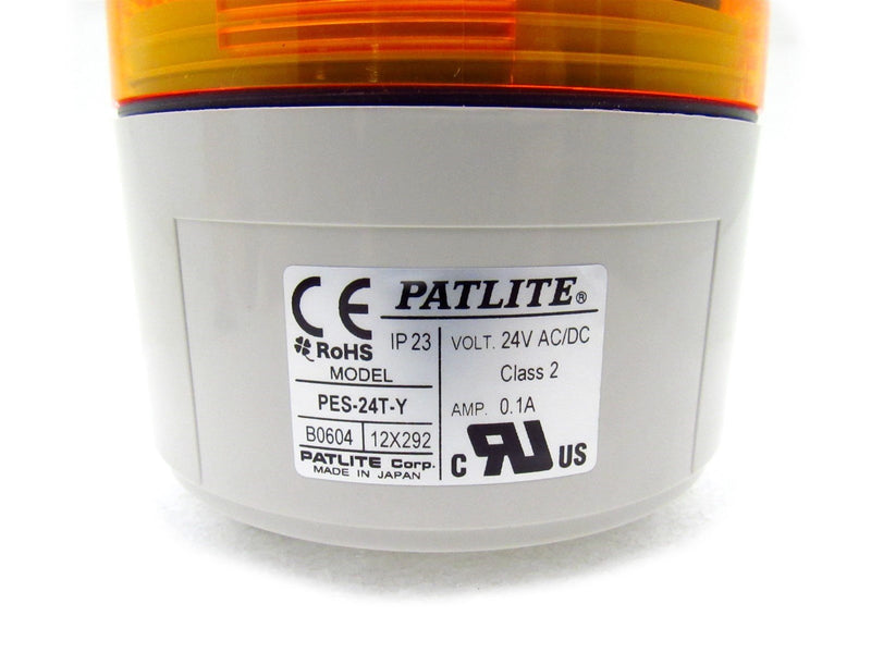 PatLite Safety Stack Light PES-24T-Y+B0604 *New Open Box*