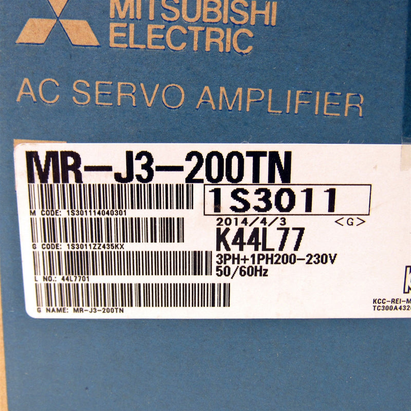 Mitsubishi AC Servo Amplifier MR-J3-200TN *New Open Box*