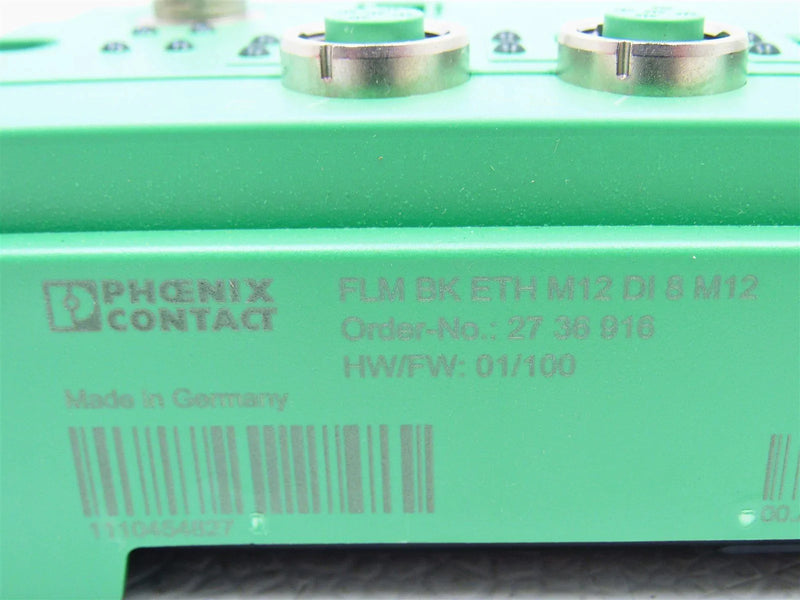 Phoenix Contact Bus Coupler FLMBKETHM12DI8 *New Open Box*