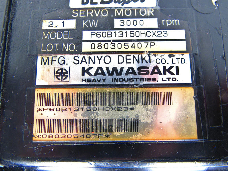 Sanyo Denki Kawasaki AC Servo Motor P60B13150HCX23
