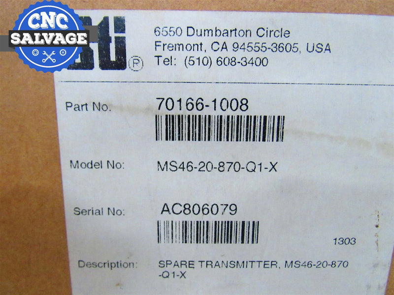 STI Light Curtain Transmitter MS46-20-870-Q1-X *New Open Box*