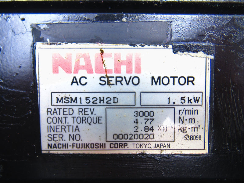 Nachi AC Servo Motor MSM152H2D