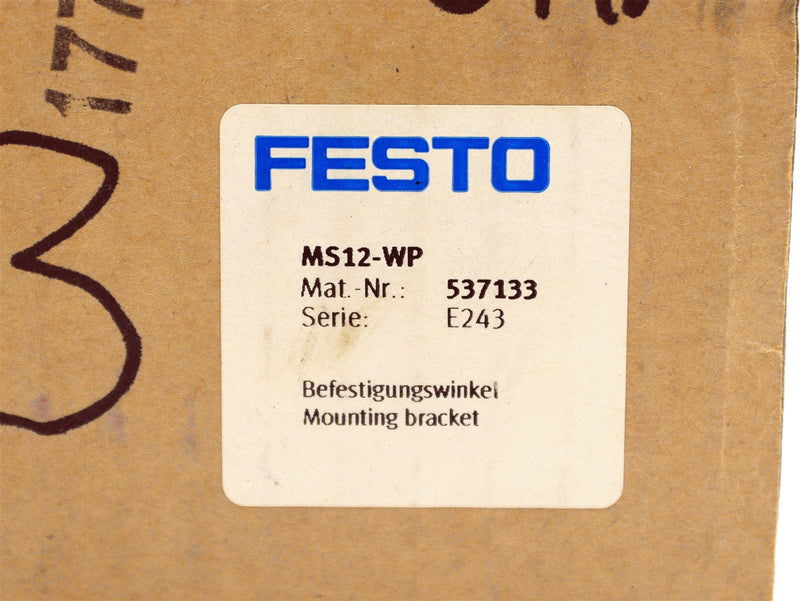 Festo Mounting Bracket MS12-WP *New Open Box*