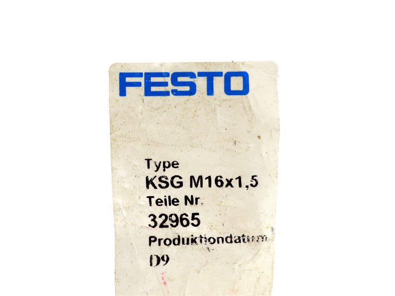 Festo Coupling Piece KSG M16x1.5 32965 *New Open Bag*